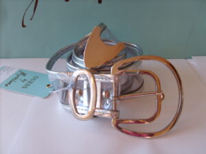 Guess by Marciano Ladies Fashion Belt Clear/Silver